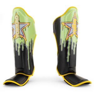 YOKKAO BLEEDING SHIN GUARDS GREEN
