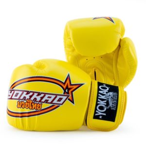 YOKKAO VERTICAL BOXING GLOVES YELLOW